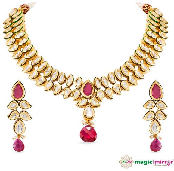 Ruby Vilandi Necklace Set