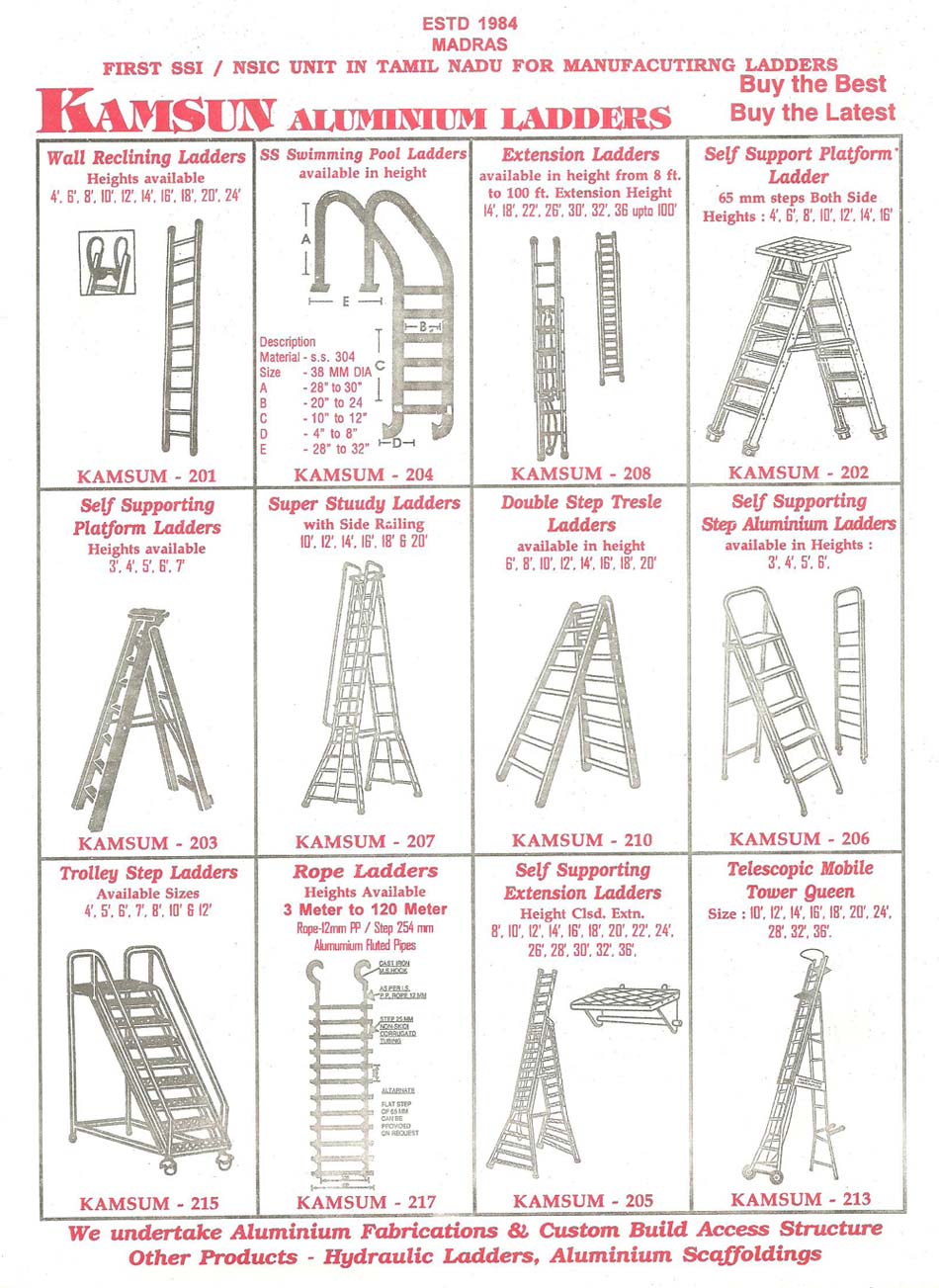 Aluminium Ladders Climbing Tools