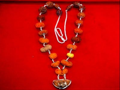 Indrakshi mala / combination of 1 mukhi rudraksha to 21 mukhi rudraksha