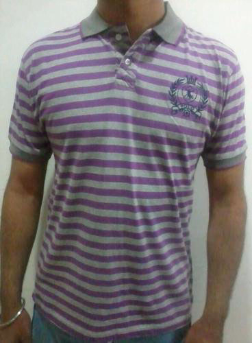 Men's Striped Polo T-Shirts