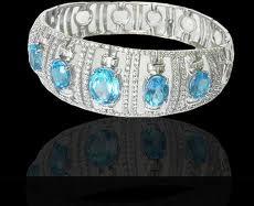 Diamond Sapphires Bangles Dbn083