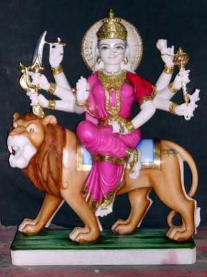 Marble Durga Statues