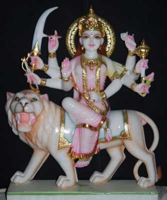 Marble Durga Statues