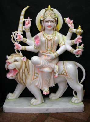 Marble Durga Statues