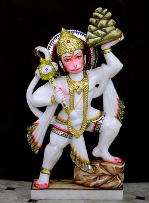 MHS-01 marble lord hanuman statues