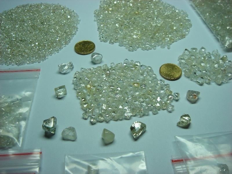 Rough Polished Diamonds