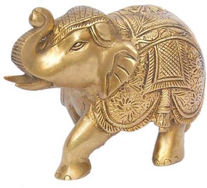 Brass Elephant Statue