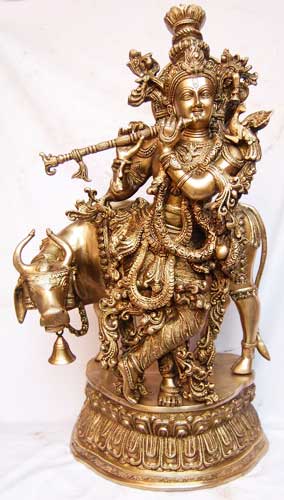 Item Code : BKS-04 Brass Krishna Statues