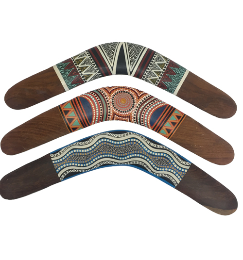 Authentic hand painted Boomerangs