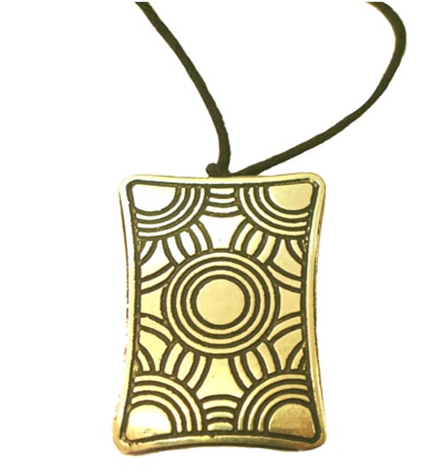 Pendant Plated Rectangle