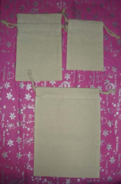 Plain Cotton Muslin Bags