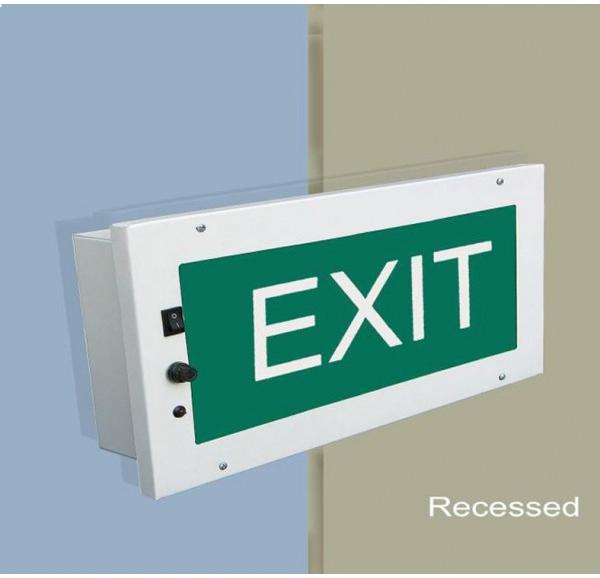 Wall Concealed Exit Signs