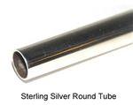 Sterling Silver Round Tube