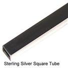 Sterling Silver Square Tube