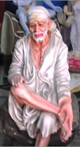 Metal Sai Baba Statue