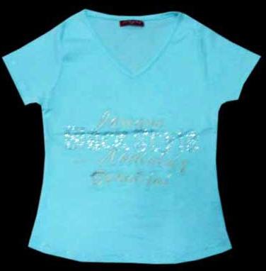 Ladies V Neck T Shirts - 001