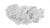 Recycled Polyester Fibre, Color : White