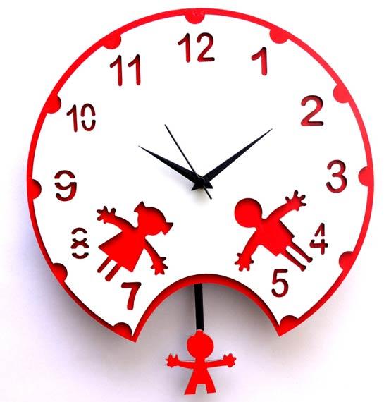 Kids Pendulum Wall Clock