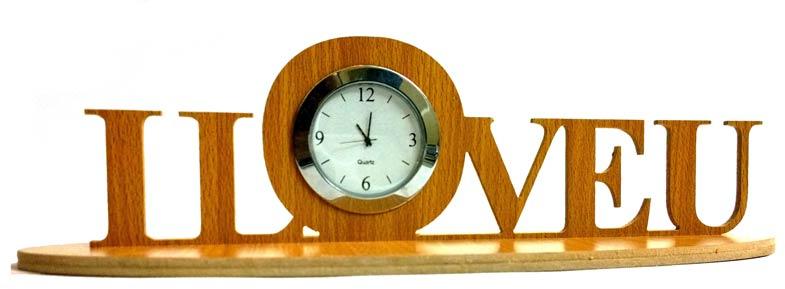 Panache Wooden Table Clock