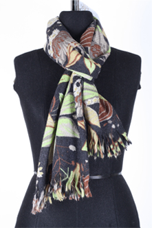 100% boiled wool scarf