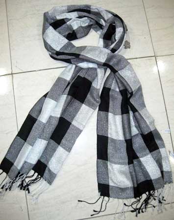 Viscose Check Scarf