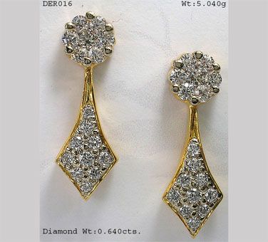 Diamond Ear Rings Buy diamond ear rings in Coimbatore Tamil Nadu India