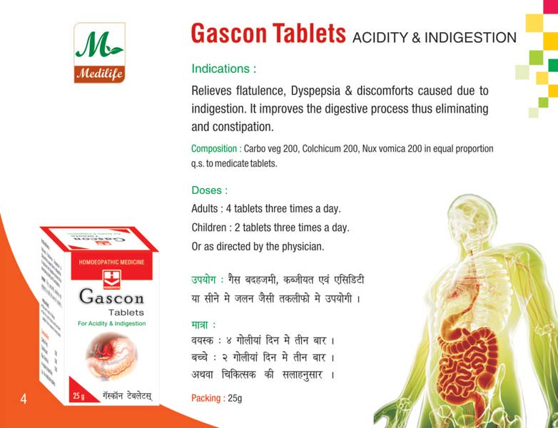 Gascon Tablets