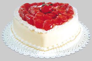 Heart Shape Strawberry Cake