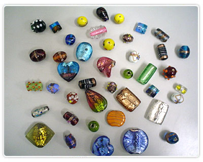 Mix Silver Foil Beads