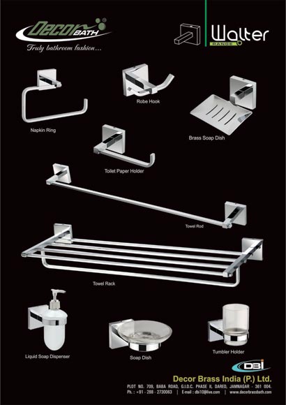 Brass Bathroom Accessories - Walter Range