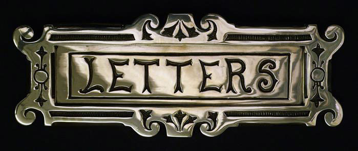 Engraved Letter Plate