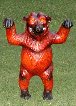 Leather Bear Statue
