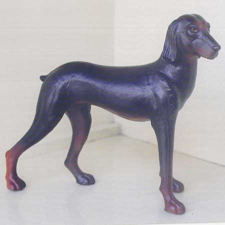 Leather Dog Statue