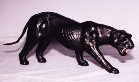 Leather Panther Statue