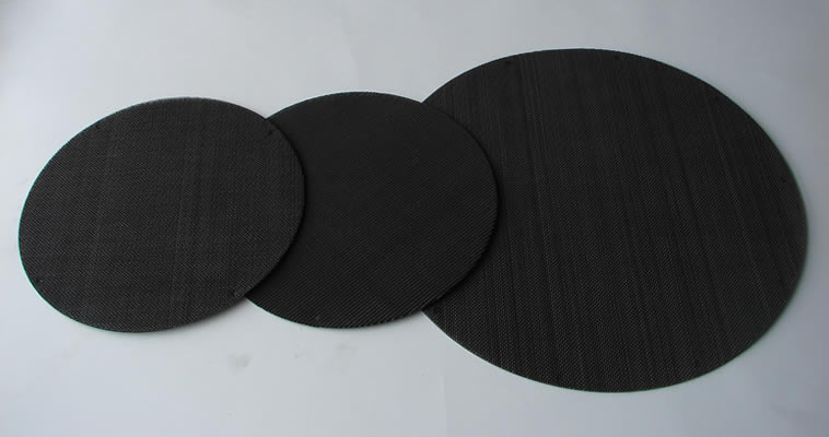 Black Mesh Wire Cloth Filter Disc