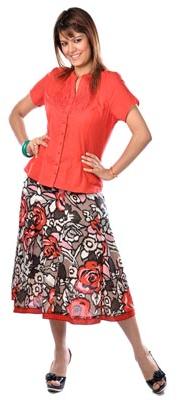 Cotton Tops and Skirts Item Code :- Bs - 1014