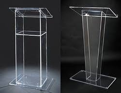 Acrylic lecture stand