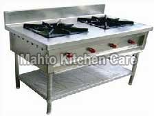 High Pressure Rectangular Two Burner Chinese Gas Stove, for Cooking, Feature : Best Quality, Light Weight