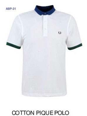 Cotton blended printed polo
