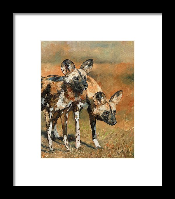 African Wild Dogs Framed Print