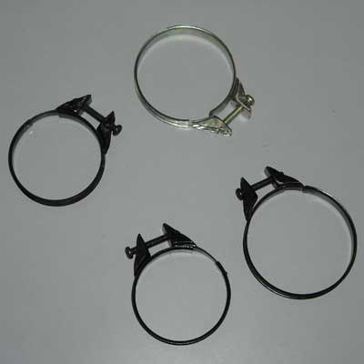 Metal Hose Clamps, Color : Black