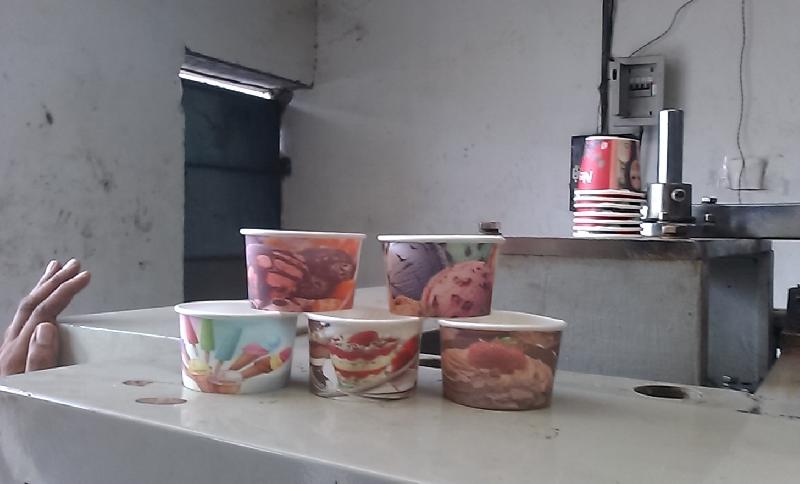 ice cream paper cups WITH CUSTOMIZE NAME