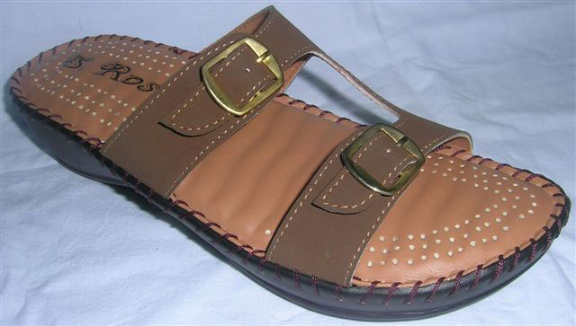 Ladies Leather Flat Sandals