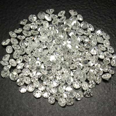 Single Cut White Diamonds