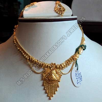Gold Filigree Necklace (gfn 001)