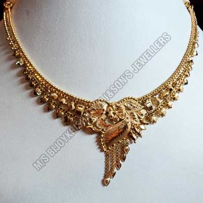 Gold Filigree Necklace (gfn 002)