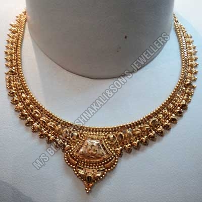 Gold Filigree Necklace (gfn 003)