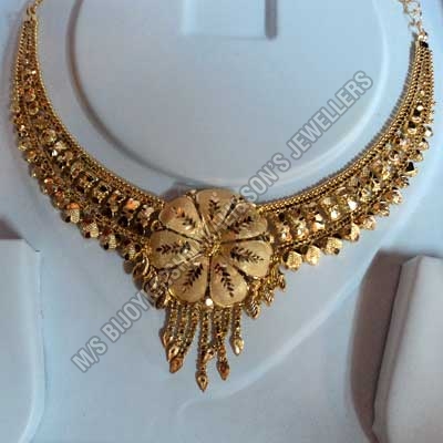 Gold Filigree Necklace (GFN 007)
