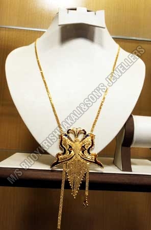 Gold Long Necklace (gln 005)