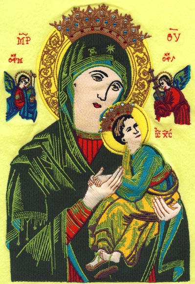 Embroidery Picture of Our Lady of Perpetual Help